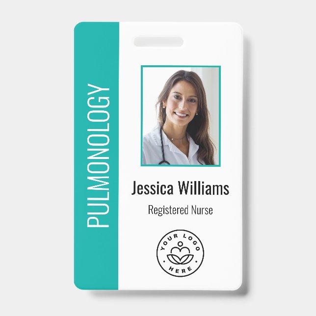 Tarjeta De Identificación Foto de empleado personalizado, identificación méd (Parte frontal)