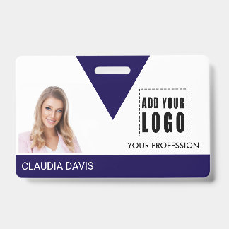 Tarjeta De Identificación Foto de empleado personalizado, nombre