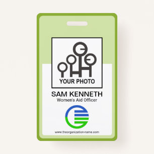 Tarjeta De Identificación Foto de enfermera del empleado de la empresa de ma