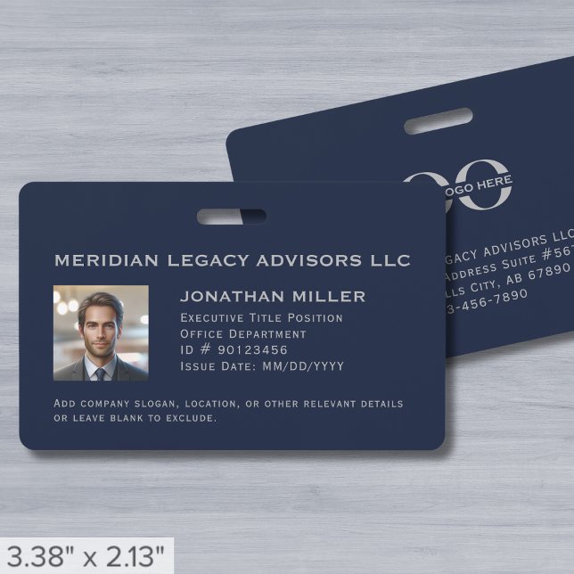 Tarjeta De Identificación Foto de ID de empleado personalizada (Subido por el creador)