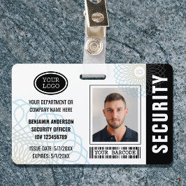Tarjeta De Identificación Foto de ID de Oficial de Seguridad Personalizada N