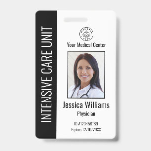 Tarjeta De Identificación Foto de ID personalizada de empleado de hospital e