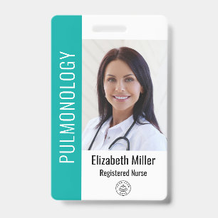 Tarjeta De Identificación Foto de identificación de empleado médico de hospi