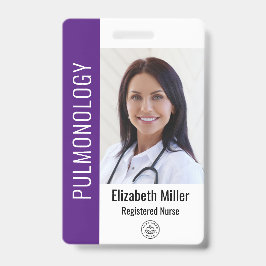 Tarjeta De Identificación Foto de identificación de empleado médico del Hosp