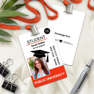 Tarjeta De Identificación Foto de identificación de estudiante Escuela Unive