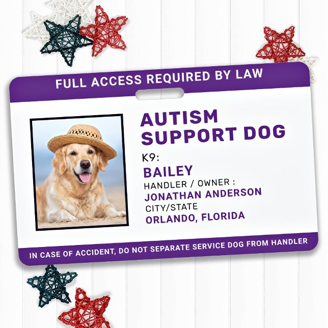 Tarjeta De Identificación Foto de identificación de perro de servicio de apo (Subido por el creador)