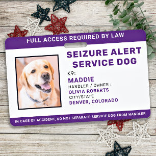 Tarjeta De Identificación Foto de identificación de perro de servicio person
