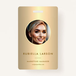 Tarjeta De Identificación Foto de identificación profesional de empleado mod