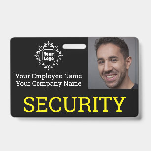 Tarjeta De Identificación Foto de identificación profesional de guardia de s