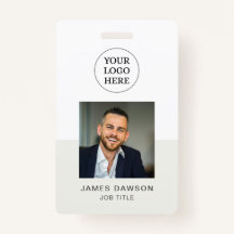 Foto de identificación QR de empleado profesional