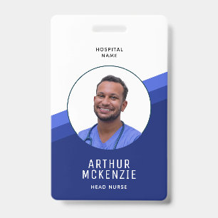 Tarjeta De Identificación Foto de la enfermera ID del hospital