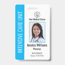 Tarjeta De Identificación Foto de logo de empleado de hospital personalizada