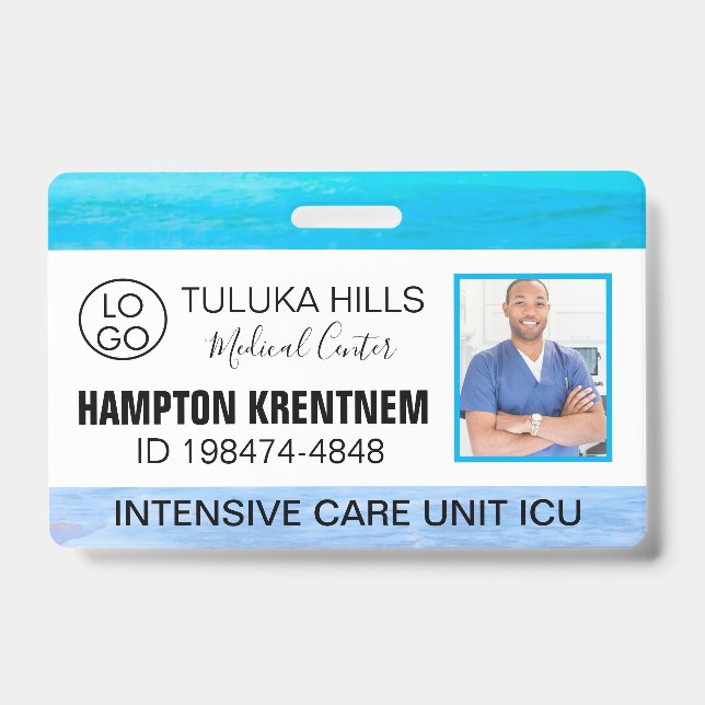 Tarjeta De Identificación Foto de Medica ID Beach por favor (Parte frontal)
