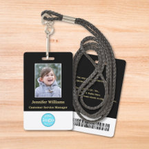 Foto de personal personalizada con nombre, código 