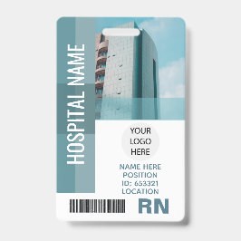 Tarjeta De Identificación Foto del empleado personalizado, código de barras,