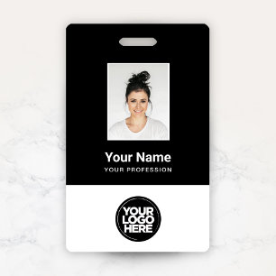 Tarjeta De Identificación Foto del empleado personalizado, código de barras,