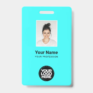 Tarjeta De Identificación Foto del empleado personalizado, código de barras,