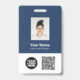 Tarjeta De Identificación Foto del empleado personalizado, código Qr y de ba