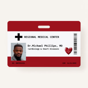 Tarjeta De Identificación Foto del empleado personalizado, nombre, código de