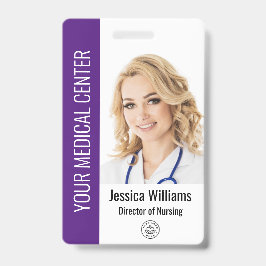 Tarjeta De Identificación Foto del logotipo de la empresa de atención médica