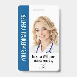 Tarjeta De Identificación Foto del logotipo de la empresa de atención médica