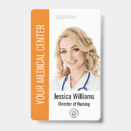 Tarjeta De Identificación Foto del logotipo de su empresa de atención médica