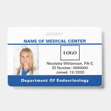 Foto del logotipo del empleado médico Código de ba