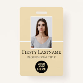 Tarjeta De Identificación Foto del Personalizado del empleado, código de bar