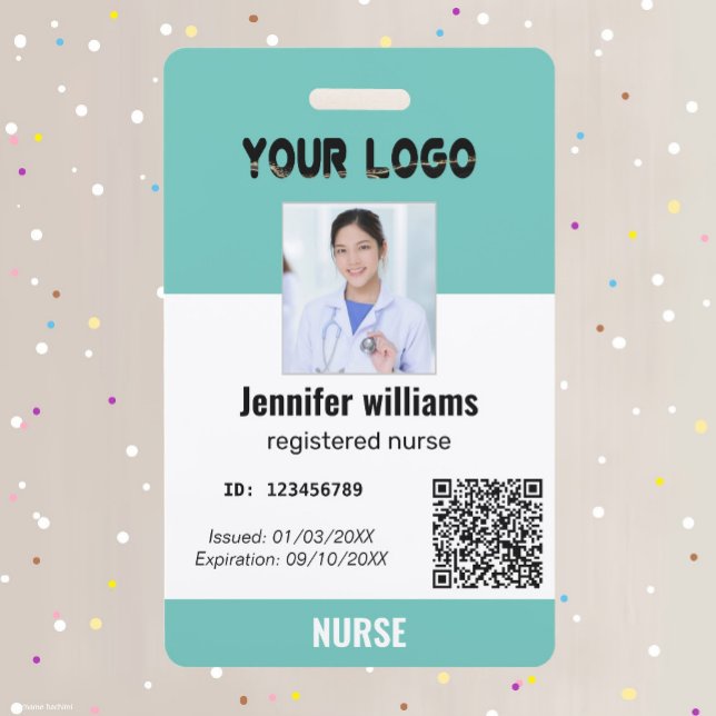 Tarjeta De Identificación Foto del personalizado del empleado, código de bar (Subido por el creador)