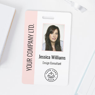 Tarjeta De Identificación Foto del personalizado del empleado, código de bar