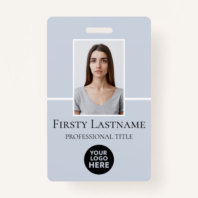 Tarjeta De Identificación Foto del Personalizado del empleado, código de bar (Anverso)