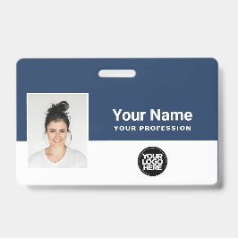 Tarjeta De Identificación Foto del personalizado del empleado, código de bar