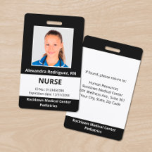 Foto del personalizado del empleado, identificació