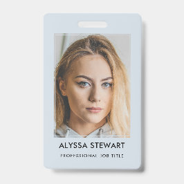 Tarjeta De Identificación Foto Empleado Id. de negocio Insignia de personal 