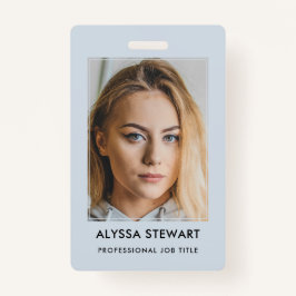 Tarjeta De Identificación Foto Empleado Id. de negocio Insignia de personal 