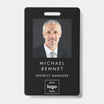 Foto ID corporativa negra moderna