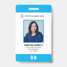 Foto ID de enfermera del personal médico | Logotip