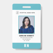 Foto ID de enfermera del personal médico | Logotip