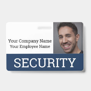 Tarjeta De Identificación Foto ID de Guardia de Seguridad Profesional