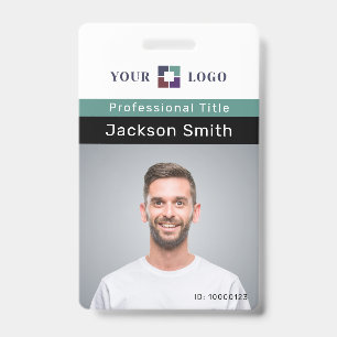 Tarjeta De Identificación Foto mínima del personalizado y distintivo del emp