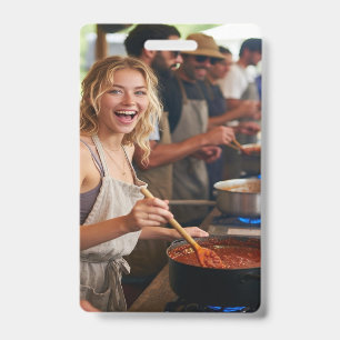 Tarjeta De Identificación Foto personalizada de concurso de chili
