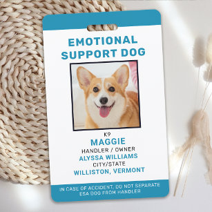 Tarjeta De Identificación Foto personalizada de identificación de perro de a