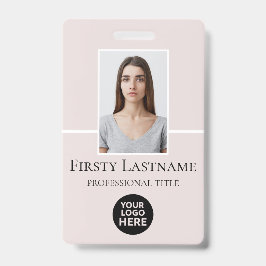 Tarjeta De Identificación Foto personalizada del empleado, código de barras,