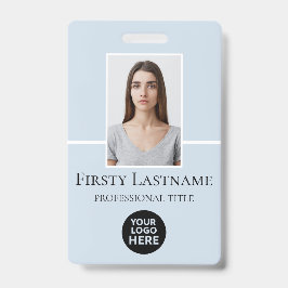 Tarjeta De Identificación Foto personalizada del empleado, código de barras,