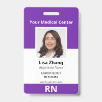 Foto personalizada del empleado del hospital