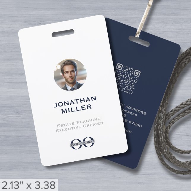 Tarjeta De Identificación Foto personalizado Código QR Insignia de identific (Subido por el creador)