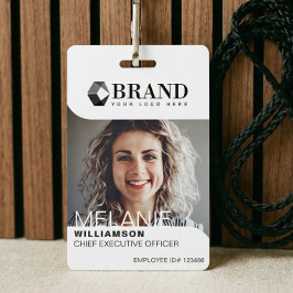 Tarjeta De Identificación Foto profesional de negocios moderna y de moda ID