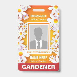 Tarjeta De Identificación Fotografía alegre Identificación de Naranjas de Wh