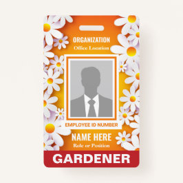 Tarjeta De Identificación Fotografía alegre Identificación de Naranjas de Wh