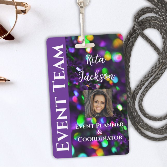 Tarjeta De Identificación Fotografía morada oscura en espuma (Subido por el creador)